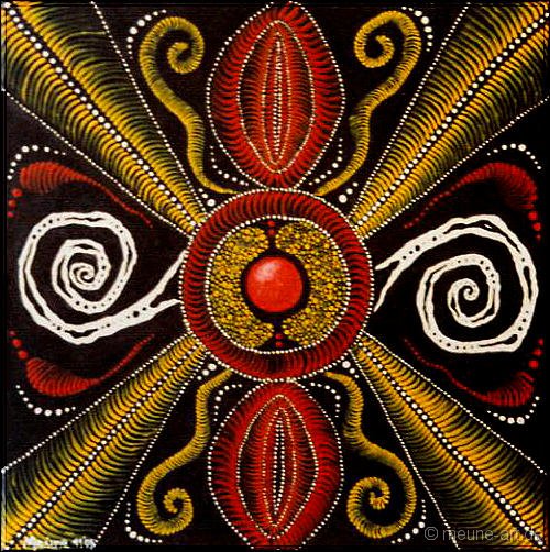 Unter uns Acryl auf Leinwand;
30 x 30 cm
